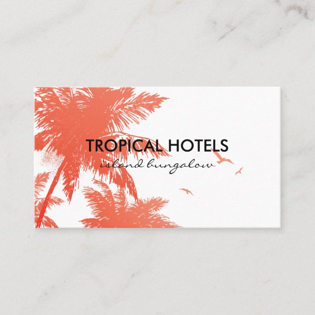 Tropical Island Business Card (Front)