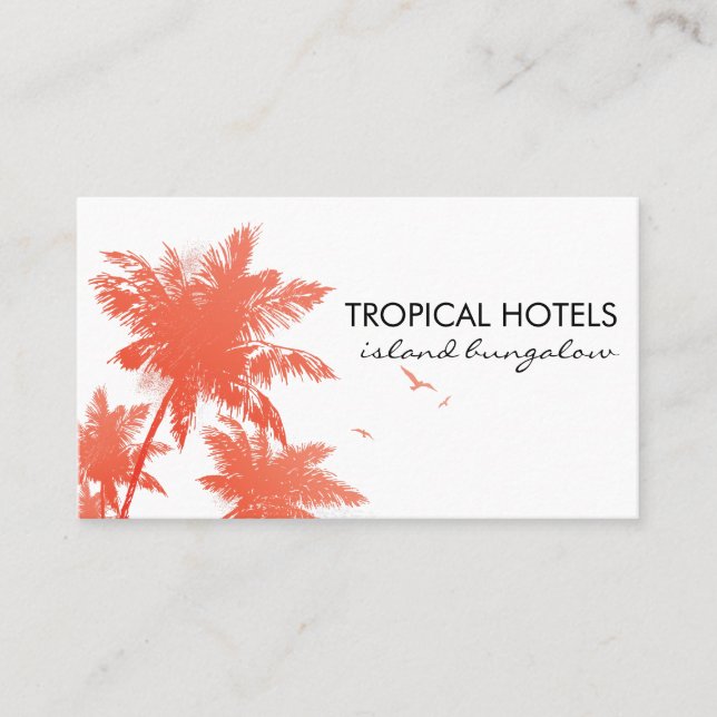 Tropical Island Business Card (Front)