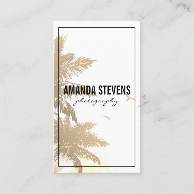 Tropical Island Business Card (Front)