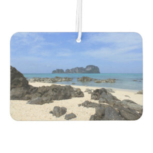 Tropical island car air freshener