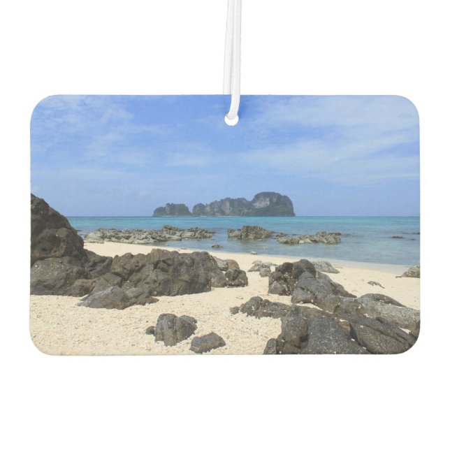 Tropical island car air freshener (Back)