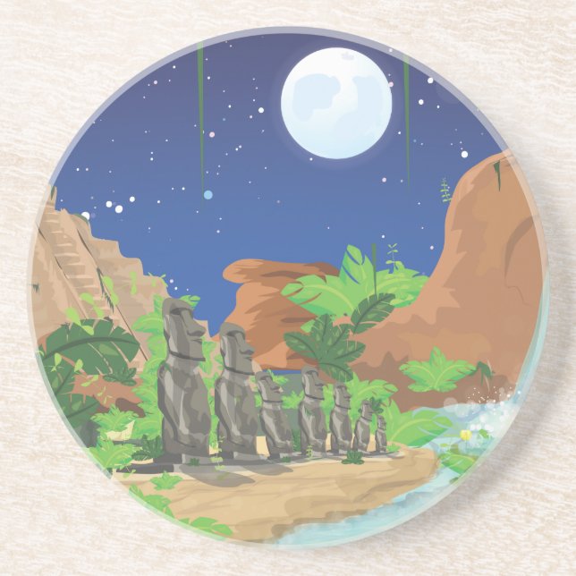 Tropical island coaster (Front)