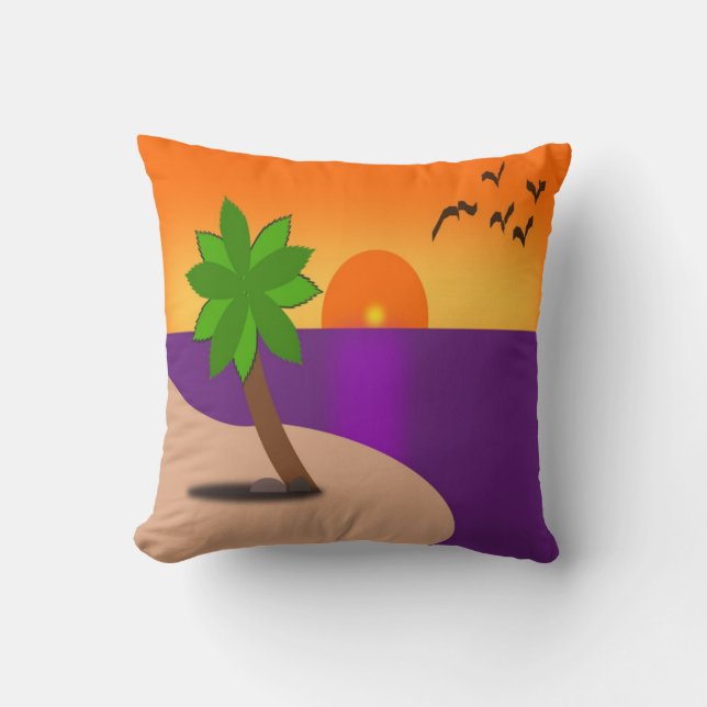 TROPICAL ISLAND CUSHION (Front)