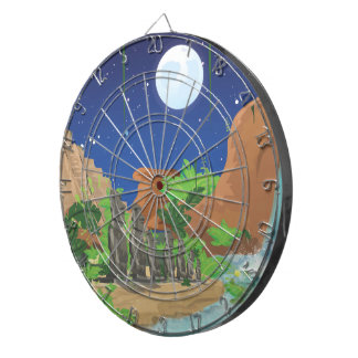 Tropical island dartboard