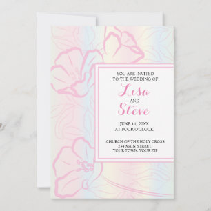 Tropical Island Destination Wedding invitation