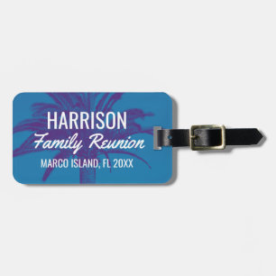 Tropical Island Family Reunion Luggage Tag
