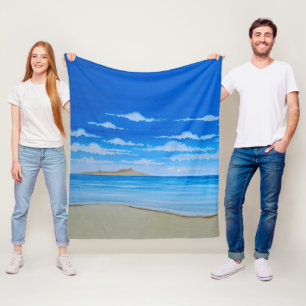 Tropical Island  Fleece Blanket