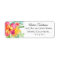 Tropical Island Floral Return Address