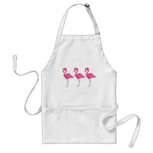 Tropical Island Hot Pink Flamingo Bird Flamingos Standard Apron