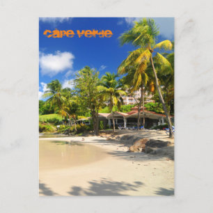 Tropical island in Cape Verde Postcard