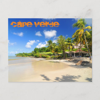 Tropical island in Cape Verde Postcard