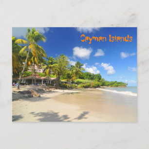 Tropical island in Cayman Islands Postcard