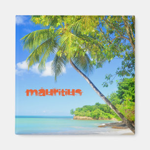Tropical island in Mauritius Magnet