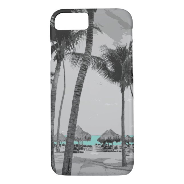 Tropical Island iPhone Case (Back)
