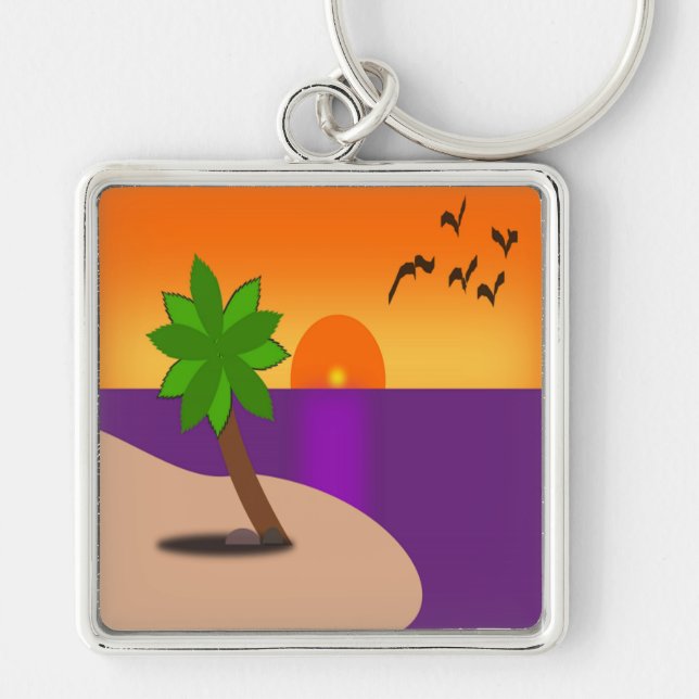 TROPICAL ISLAND KEY RING (Front)