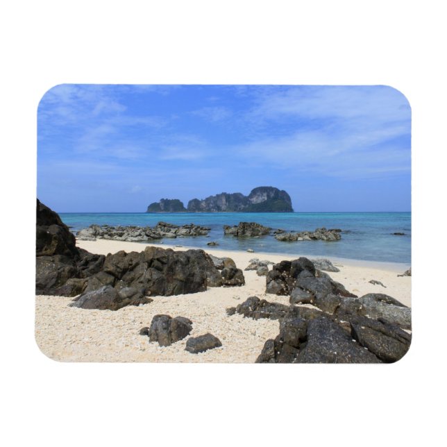Tropical island magnet (Horizontal)