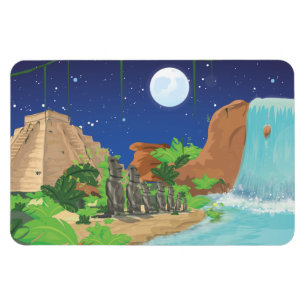 Tropical island magnet
