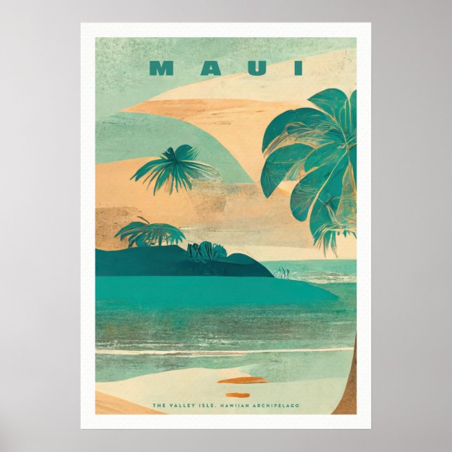 Tropical Island maui Poster (Front)