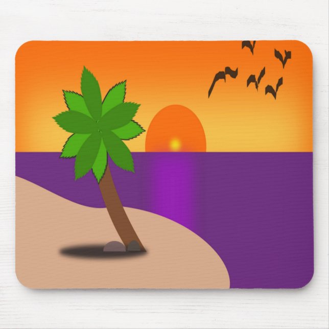 TROPICAL ISLAND MOUSE MAT (Front)