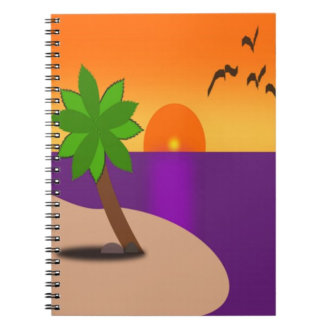 TROPICAL ISLAND NOTEBOOK (Front)