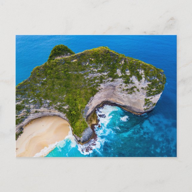 Tropical Island Ocean Beach Postcard (Front)