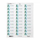 Tropical Island Painting Beach Return Address