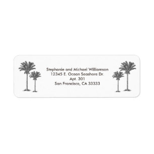 Tropical Island Palm Trees Custom Name