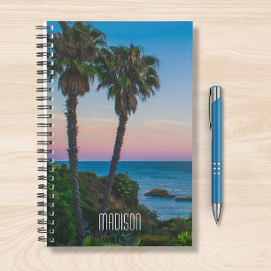 Tropical Island Paradise Sunset Personalised Name Planner