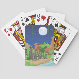 Tropical island playing cards