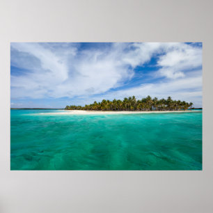 Tropical island poster