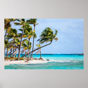 Tropical island poster