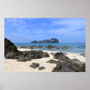 Tropical island poster