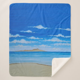 Tropical Island Sherpa Blanket