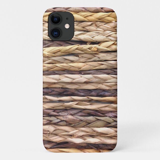 tropical island summer beach rustic woven wicker Case-Mate iPhone case (Back)