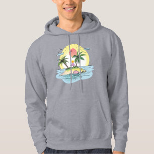 Tropical Island Sunset Streetwear T-Shirt Hoodie