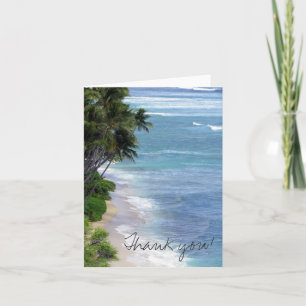 Tropical Island Thank You Card