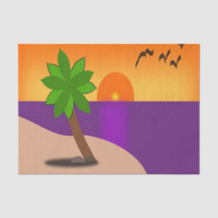 TROPICAL ISLAND TISSUE PAPER