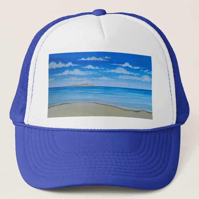 Tropical Island  Trucker Hat (Front)