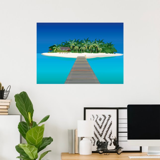 Tropical Island Vacation Poster (Creator Uploaded)