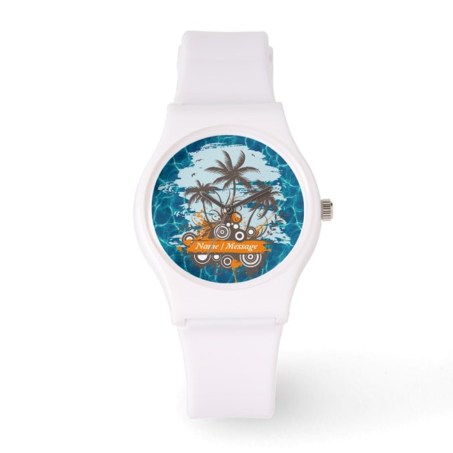 Tropical Islands 1A Watch & Numeral Options (Front)