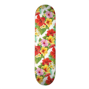 Tropical Islands Hibiscus Skateboard
