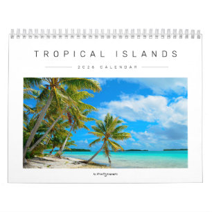 Tropical islands photography 2026 calendar