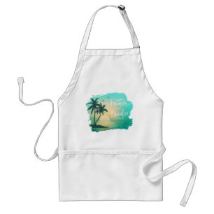Tropical Isle Father of the Bride Teal ID581 Standard Apron