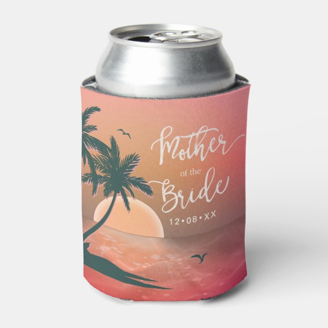 Tropical Isle Mother of the Bride Pink ID581 Can Cooler (Can Front)