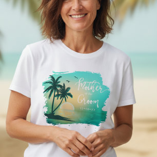 Tropical Isle Mother of the Groom Teal ID581 T-Shirt