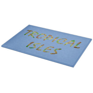 Tropical Isles-Brwn   Cutting Board