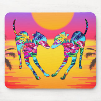Tropical Italian Greyhound Mouse Mat