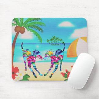 Tropical Italian Greyhounds Mouse Mat