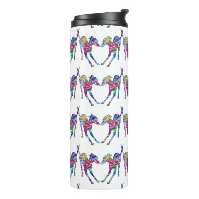 Tropical Italian Greyhounds  Thermal Tumbler (Rotated Left)