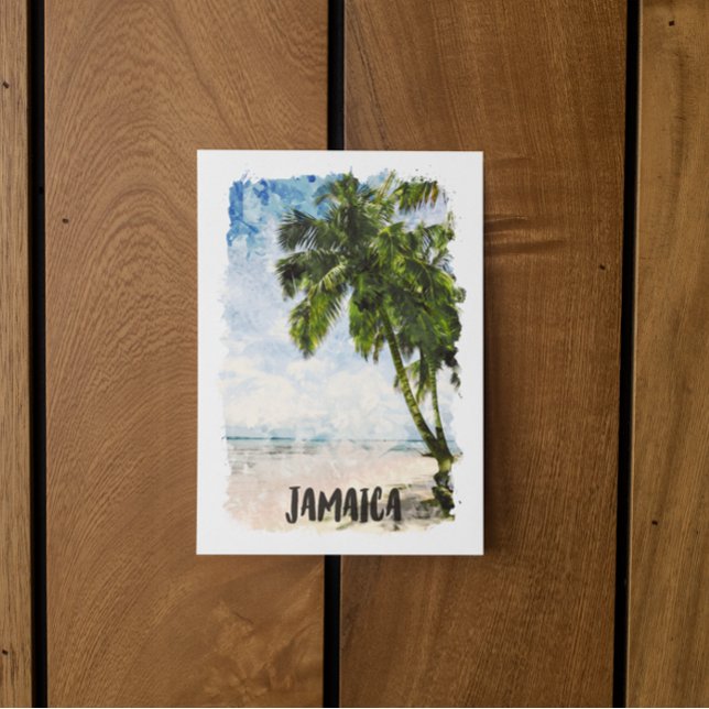 Tropical Jamaica Caribbean Island Coast  Postcard (jamaica coastal scenery postcard)